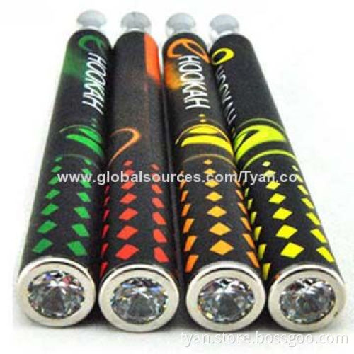 Hot selling 800 puffs disposable e-cigarette, atomizer e shisha pen with crystal at the very ends